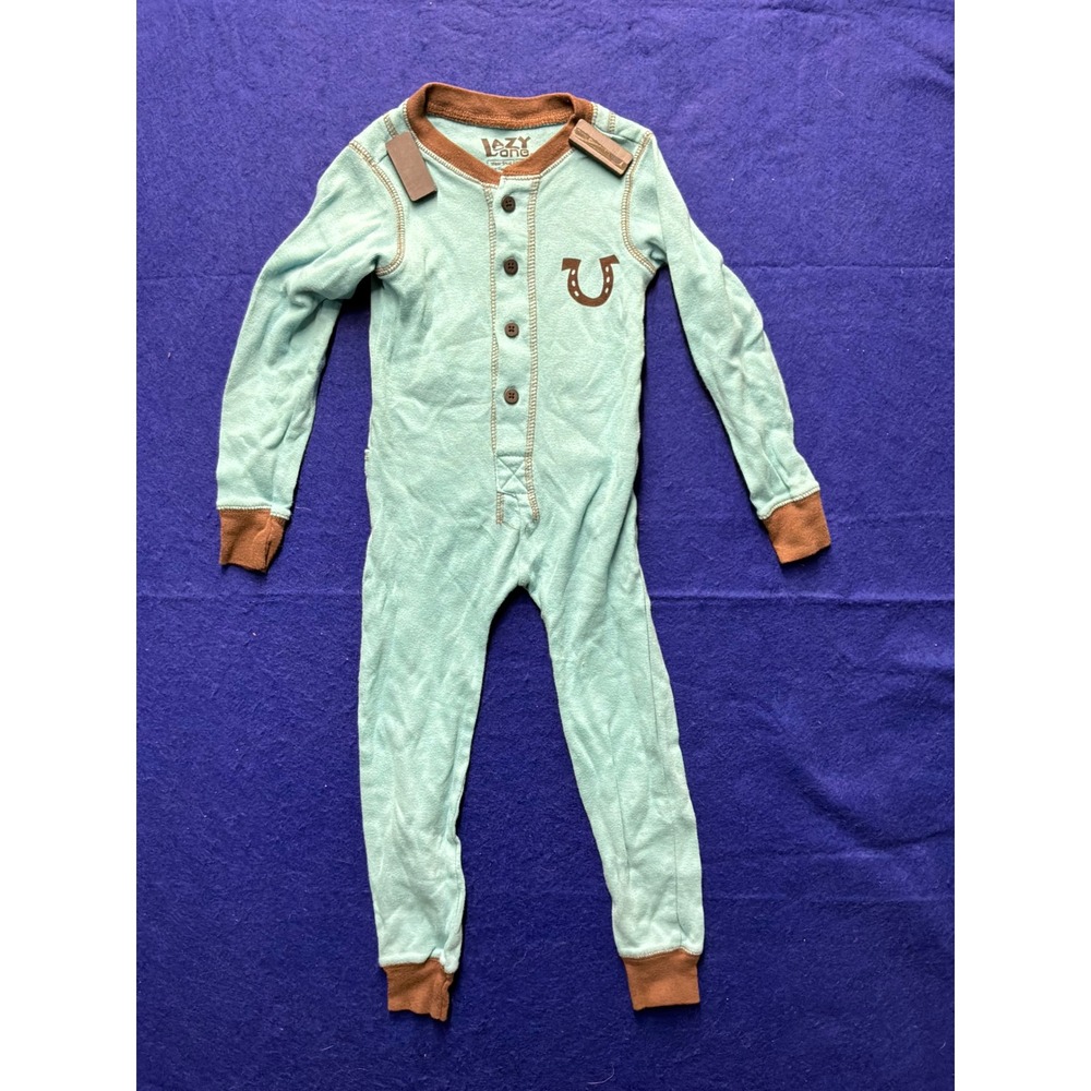 Western Toddler Lazy One Union Suit 2T Blue